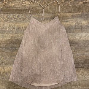 Express Glittery Blush/Pale Pink Cami Size XS